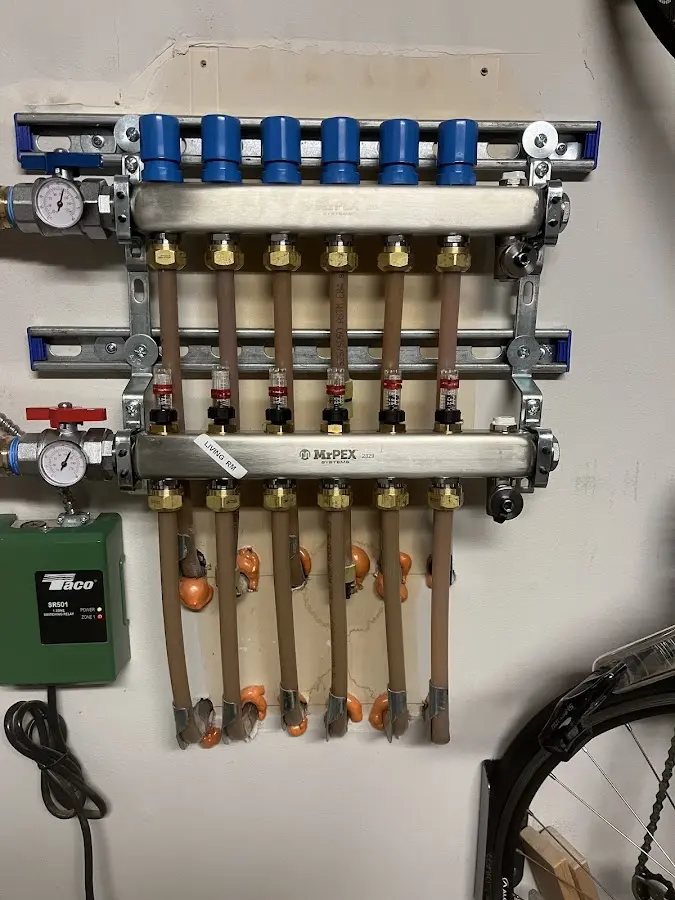 Plumber performing Gas Line Installation at a residential property in Perris